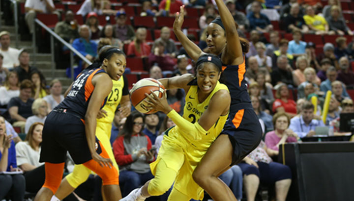 Balanced Attack Leads Storm Over Sun, 84-70